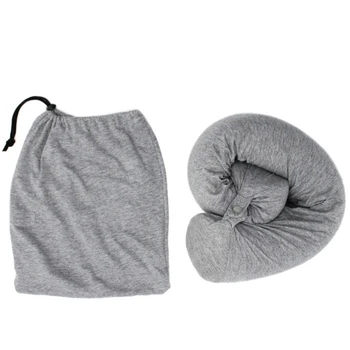 

Free Travel Pillow Twist Support Pillow for Neck Chin Back Leg Adjustable Memory Foam Roll Pillow Eye Mask