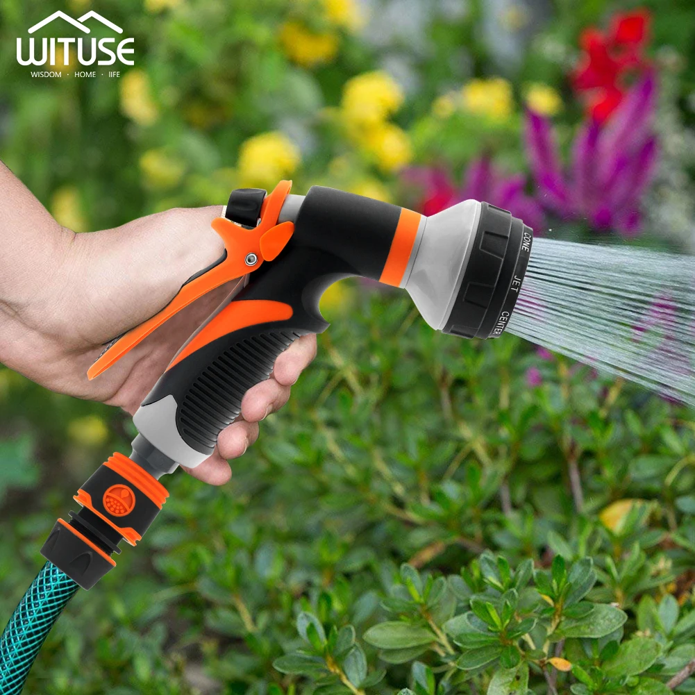 

Garden Washing Cleaner High Power 4/7/8 Patterns Hose Nozzle Washer Water For Car Gun Quick Cleaning Connect Adapters Faucet
