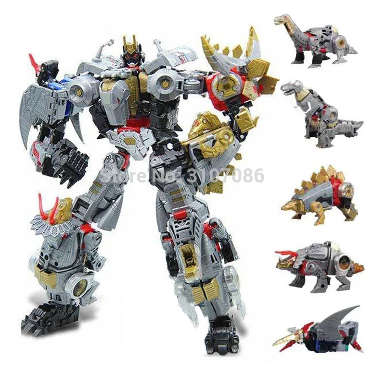 BMB трансформация Dinoking Volcanicus Grimlock Slag Sludge Snarl Swoop slash Dinobots 5в1 сплав фигурка робота игрушки