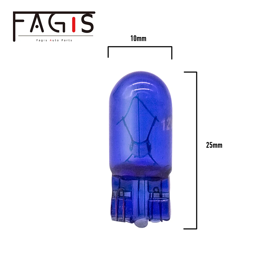 Fagis 10 Pcs T10 W5W 194 168 ڿ   12V 5W ҷΰ ȣ   ȭƮ Ǳ Ʈ  