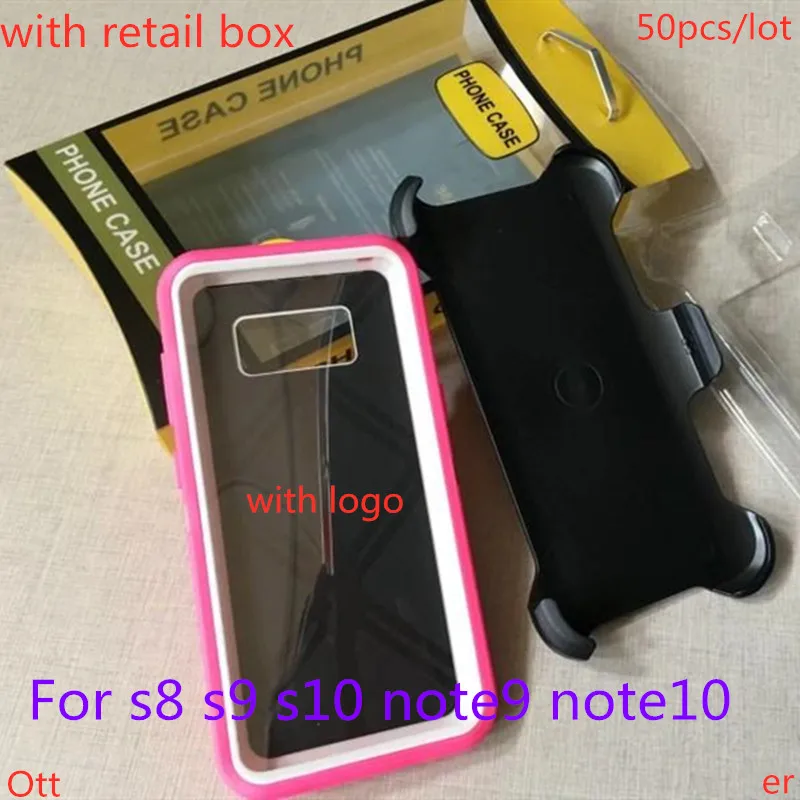 50 шт./лот OEM качество Отт er sys стальная броня TPU PC Чехлы для SAM S7 edge s8 s9 s10 note8 note9 note10 в розничной упаковке
