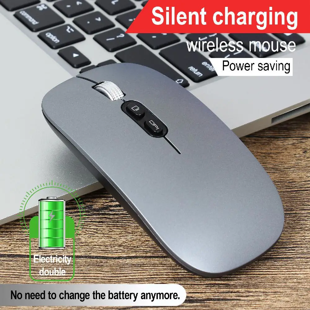 HobbyLane M103 перезаряжаемая беспроводная мышь Mute 1200 dpi 2,4G приемник встроенный литиевый аккумулятор офисная беспроводная мышь d35
