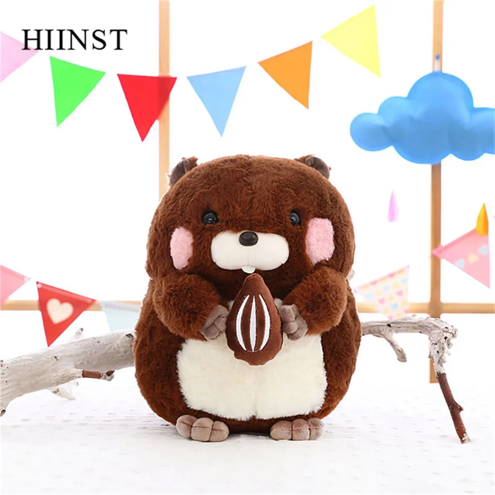 HIINST 25 см, плюшевые игрушки, каваи, сурок, дровчак, милые чучело, кукла, игрушки, хлопок, кукла для детей, из мультфильма из мягкого плюша, игрушки