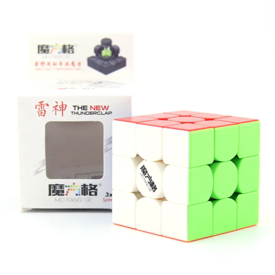 QiYi 3x3x3 Thunderclap черный 3 слоя Mofangge Qiyi 5,7 см 3 слоя Thunderclap V2 Stickerless QiYi Valk 3 черный магический куб