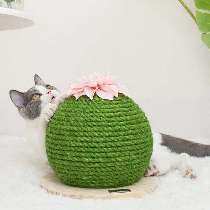 Когтеточка для кошек, прикольная груша, игрушка для кошек, котенок, кактус, кошачий продукт, Когтеточка из сизаля для кошек, украшение для игры