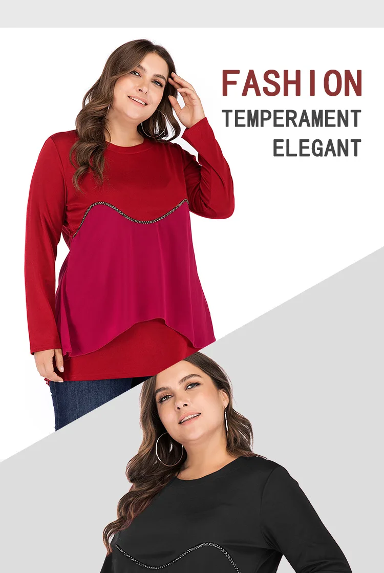 TUHAO, большие размеры 4xl 3xl 5XL, красная женская блузка для отдыха, топ с длинными рукавами, женские рубашки, женская уличная рубашка большого размера JR5646