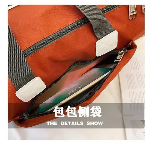 Garment Travel Bag with Shoulder Strap Duffel Bag Carry on Hanging Suitcase Clothing Business Bag Multiple Pockets