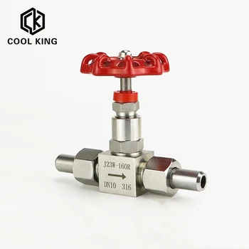 

CK 1/4” 3/8” 1/2” 3/4“ J23W-160P High Pressure Welded Needle Valve SS304 Stainless Steel Needle Valve High Pressure Globe Valve