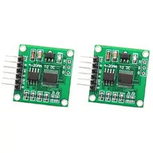 2pcs Current to Voltage Signal Module 4-20MA to 0-5V Linear Conversion Transmitter signal isolation transmitter current voltage transmitter multiple input multiple output 4 20ma 0 5v 0 10v