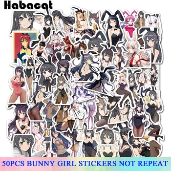 

50 Pcs/Pack Sexy Cartoon Bunny Girl Stickers For Snowboard Laptop Luggage Car Fridge DIY Styling Vinyl Home Decor Stickers Phone