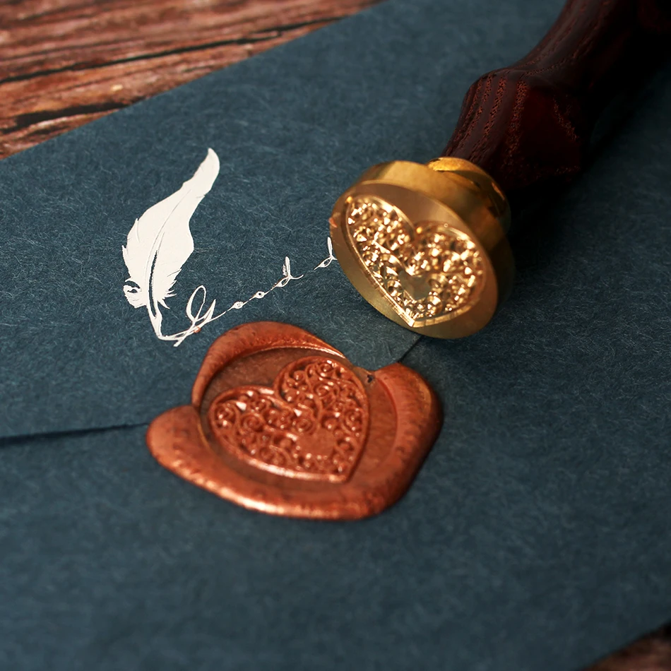 Tree Pattern Wax Seal Stamps Retro Happy Birthday Antique Wooden Sealing Scrapbooking Sollos stempel Craft Wedding Decorative