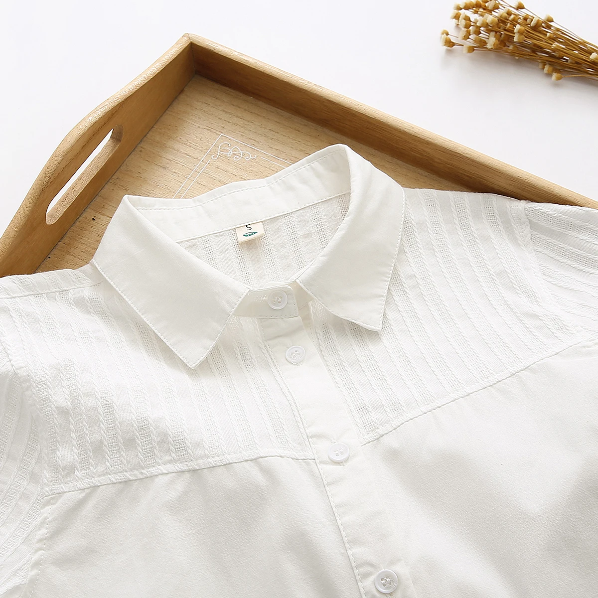 cotton white shirts for women 2020 summer new turn-down short-sleeved slim office lady all match work shirts outwear coat tops