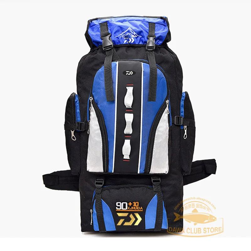 Daiwa рыболовный рюкзак 90L+ 10L набор инструментов для рыбалки Кемпинг Альпинизм сумка для путешествий на открытом воздухе dawa, рыболовство рюкзак с несколькими карманами
