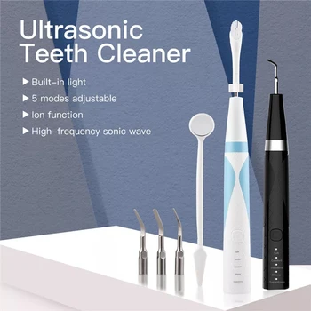 

Portable Calculus Remover Ultrasonic Dental Scaler Tooth Sonic Stains Tartar Teeth Electric Clean Tooth Whiten Machine Kit Tool