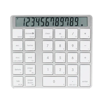 

Wireless Bluetooth Portable Ultra Thin Numeric Keypad Computer For Laptop 2 In 1 Digital Keyboard 28keys Calculator Magic Mini