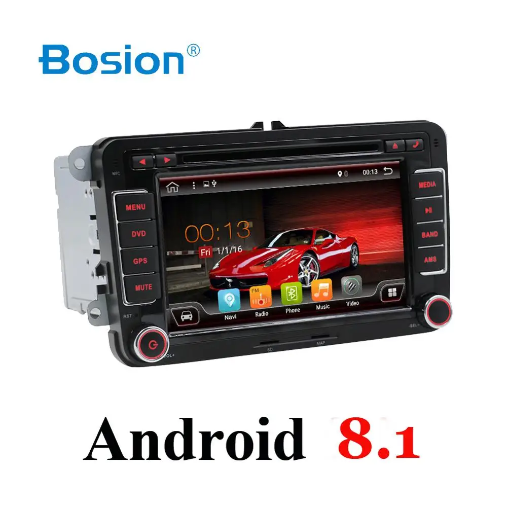 

2 Din Quad Core android 8.1 car dvd player Aux gps Stereo For Volkswagen Skoda POLO GOLF 5 6 PASSAT CC TIGUAN TOURAN Fabia Caddy