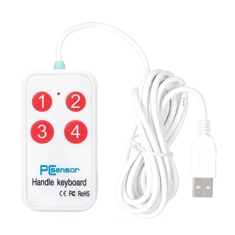 PCsensor HK 4 USB ручка клавиатура 4 ручки-кнопки поддержка пользовательских настроек кнопок для мультимедийных обучающих подушечек для рисования