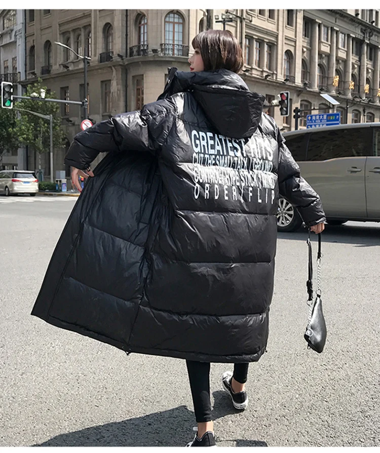 Зимнее пальто для женщин, новинка, пальто большого размера, толстая зимняя куртка, женское пуховое хлопковое пальто с капюшоном, длинная куртка, женские парки, пальто M221