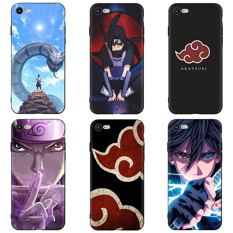 Uchiha сасуке Узумаки Наруто Мягкий ТПУ силиконовый чехол для телефона iPhone 5 5S SE 6 6s 7 8 plus X XR XS 11 Pro Max