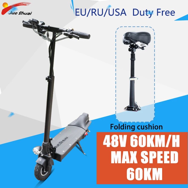 

[EU Stock] Folding e Scooter 1000W LED Display Electric skateboard Adult WATERPROOF Two Motor Electronic Hoverboard WITH Seat