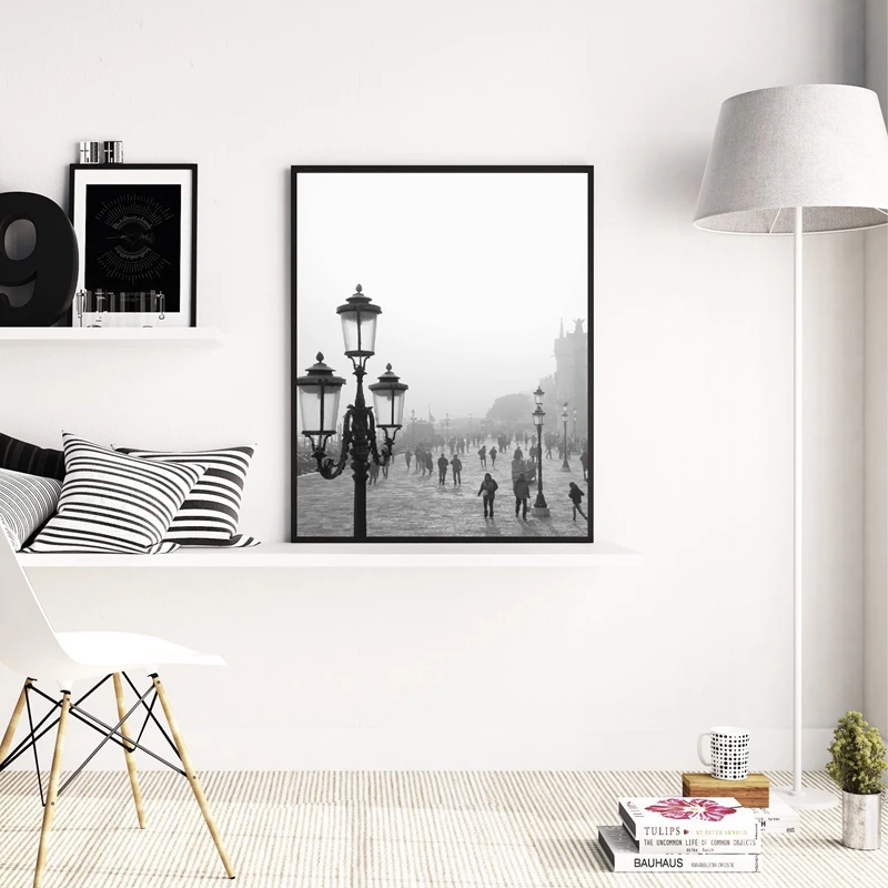 Paris-Print-France-City-Landscape-Photography-Poster-Black-and-White-Wall-Pictures-Canvas-Painting-Home-Wall (1)