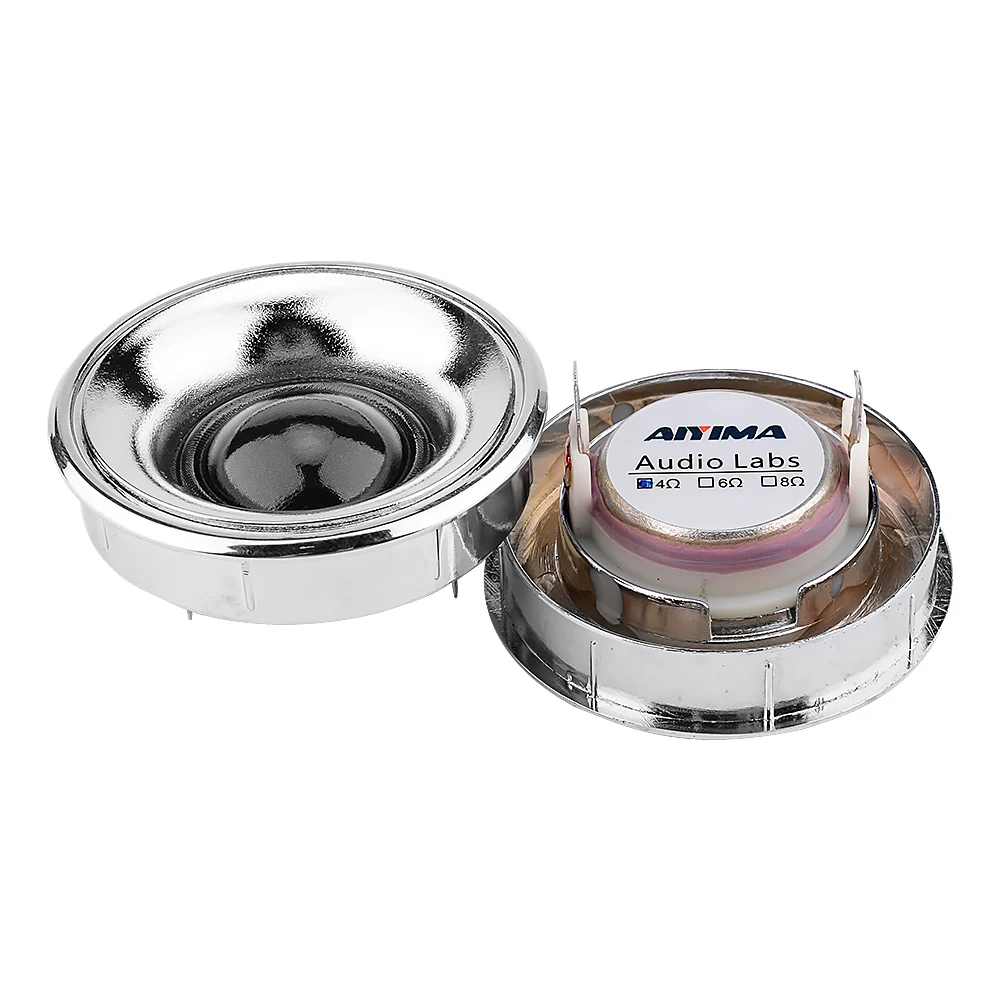 AIYIMA 2 Pcs Mini Audio Tweeter Sound Speakers 4 6 Ohm 20 W Neodymium Silk Membrane 25 Core Treble Speaker Units Loudspeaker