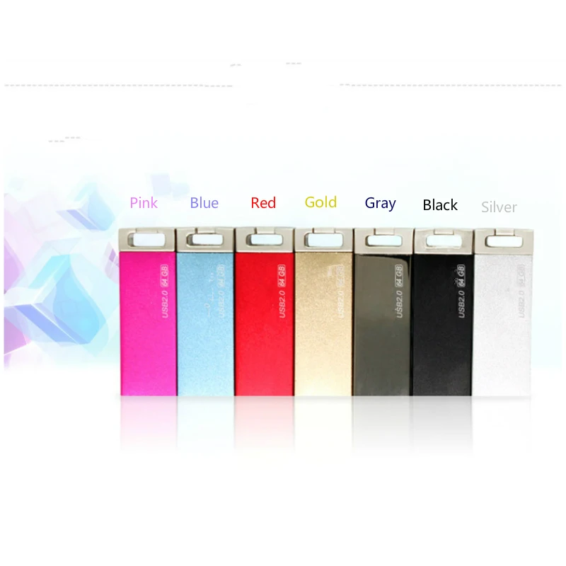 New metal USB 3.0 Pen Drive 32GB 64GB Colorful Pendrive Flash finger 8GB 16GB 128GB Over 10pcs Free Logo Photo Stick | Компьютеры и