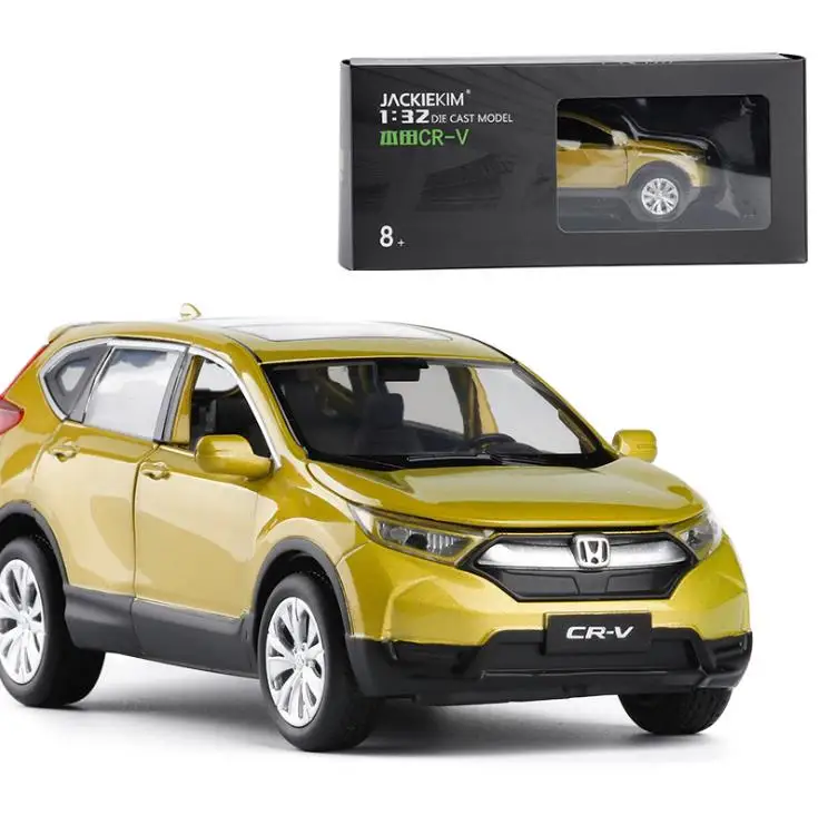 Honda crv модель автомобиля 1:32 Масштаб оттяните назад honda CRV сплав автомобиль, 6 открытая дверь музыкальная вспышка Модель автомобиля игрушки, Металл литье под давлением