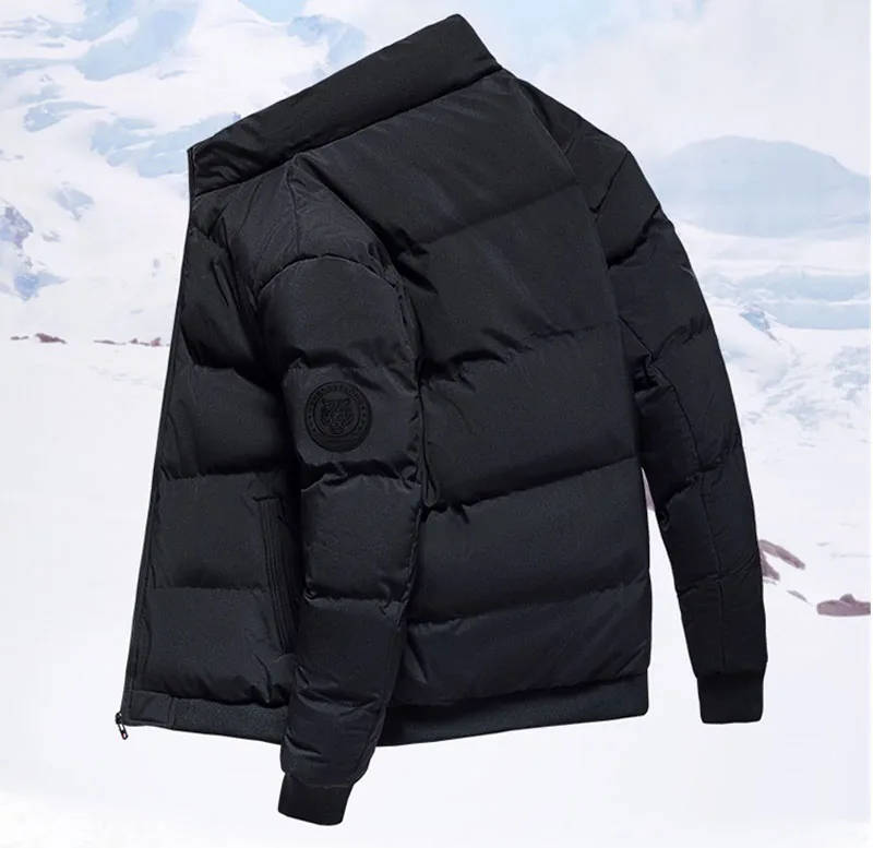 Плюс размер 6XL 7XL 8XL зимняя куртка мужская Толстая Уличная ветровка пальто мужской воротник-стойка хлопковая Парка мужская одежда верхняя одежда