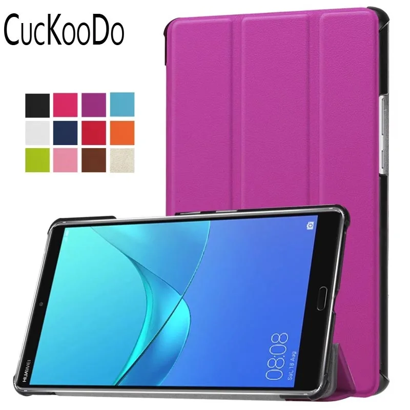 CucKooDo Tri-Fold ультратонкая подставка умный чехол для huawei MediaPad M5 8,4 "Android планшет