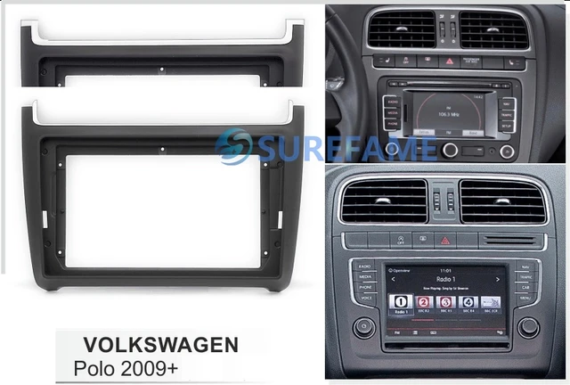 9 inch Car Fascia Radio Panel for VOLKSWAGEN VW Polo 2009+ Dash