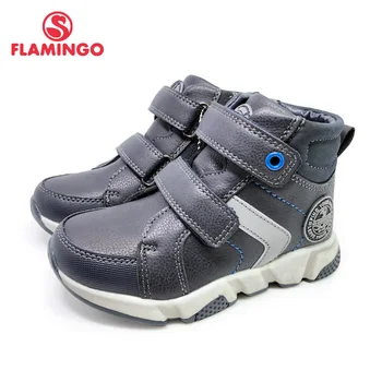 

FLAMINGO 2020 Autumn Boys Boots Children's Shoe High Quality Ankle Kids Shoes with Hook& Loop for Little Boys 202B-Z5-2064