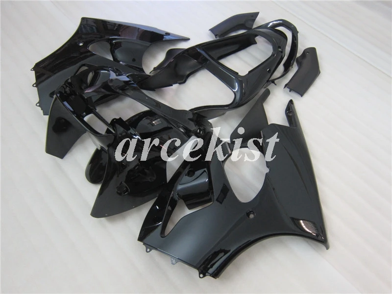 ABS Полный обтекатели подходит для ZX6R 2000 2001 2002 мотоцикл Обтекатели ZX-6R 00 01 02 ниндзя 636 Кузов Набор все черный глянцевый