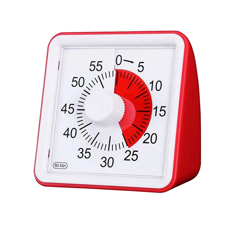 60 Minute Silent Timer Management Tool for Classroom Conference Countdown for Children and Adults