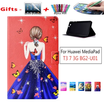 

Cover Case for Huawei MediaPad T3 7 3G BG2-U01 2017 Release New Tablet Printed Case for Huawei MediaPad T3 7.0 3G