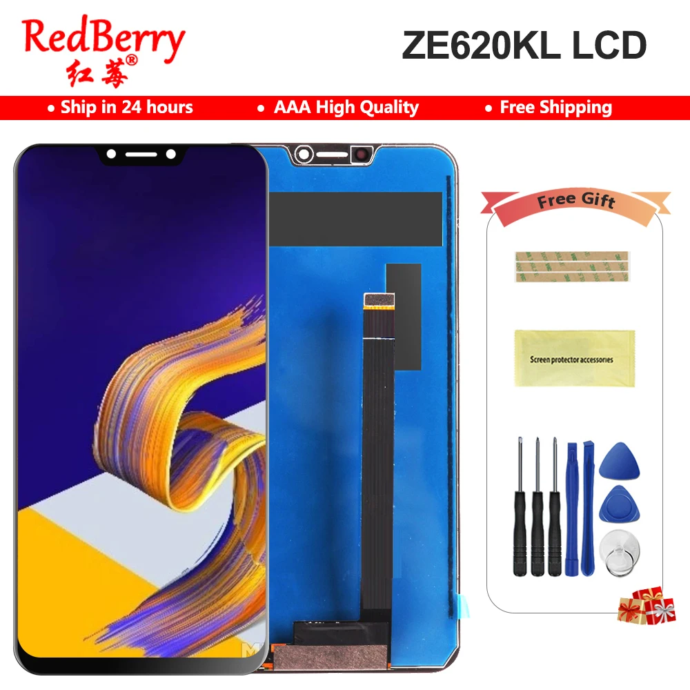 ЖК-дисплей и сенсорный датчик для Asus Zenfone 5 6 2 Series ZE620KL дисплей 2018 ''с