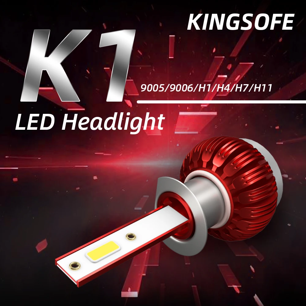 

1Pair LED Bulb 3800LM Headlight H7 H4 Hi/Lo Beam H1 H11 9005 9006 Auto Led Head light Car Styling Lamps 6000K Cold White