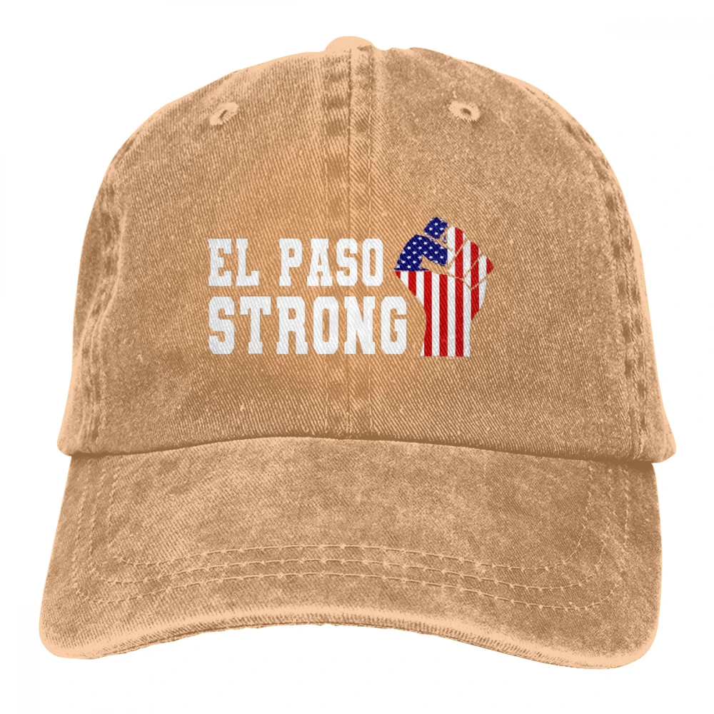 EL Paso сильный американский флаг сопротивляться кулаку Casquette черный унисекс Мужские Женские джинсовые бейсболка с ремешком кепки Регулируемый Гольф папа шляпа - Цвет: Хаки