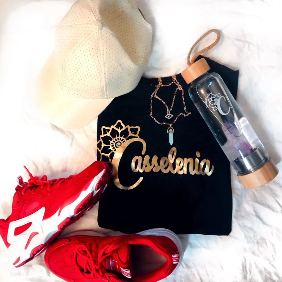 

Women Black Tees Roll Sleeves Cotton T-Shirt Gold Foil Printed T Shirts For Girls Free Shipping