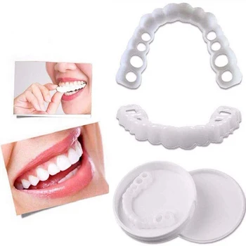 

Teeth Cover Set 2pcs/set Silicone Teeth Cover Teeth Whitening Covers Upper/Lower Denture Teeth Braces Dropshipping
