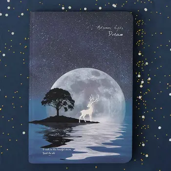 

A5 Daily Notebook Paper Book Gift Office Luminous Stationery Supply To Do List Writing Cute Deer Travel Student Drawing Schedule