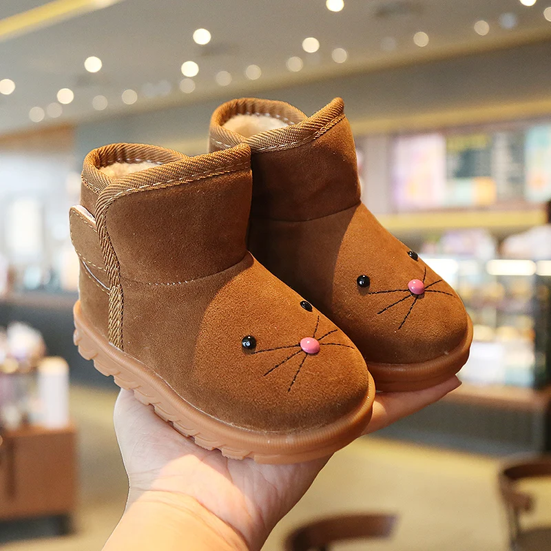 

Kids Boots Winter New Children's Cartoon Shoes Girls Short Boots Cotton Boots Thicken Keep Warm for Baby Non-slip SP065