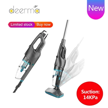 

New Deerma 2 In 1 Handheld Vacuum Cleaner Low Noise Lightweight With Steel Filter Dust Collector Aspiratior Machine DX920
