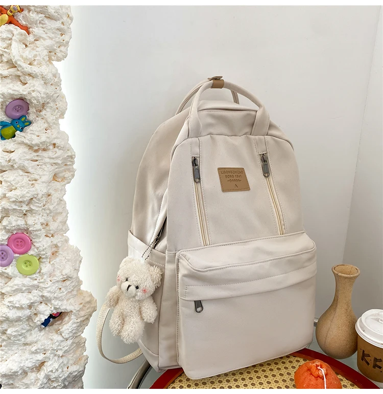 NEW Backpack Double Zipper Women Waterproof Korean Style cheap Schoolbag Female College Student Laptop backpack Women's backpack