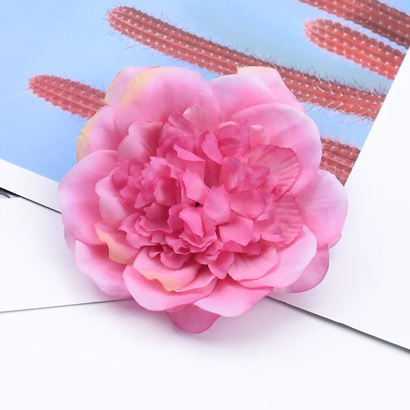 10 Pieces Scrapbooking flowers wall Vintage peony wedding Party decoration Christmas crafts needlework artificial flowers cheap