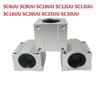 SC6UU SC8UU SC10UU SC12UU SC13UU SC16UU SC20UU SC25UU SC30UU unidade caso linear motion bloco deslizante linear CNC