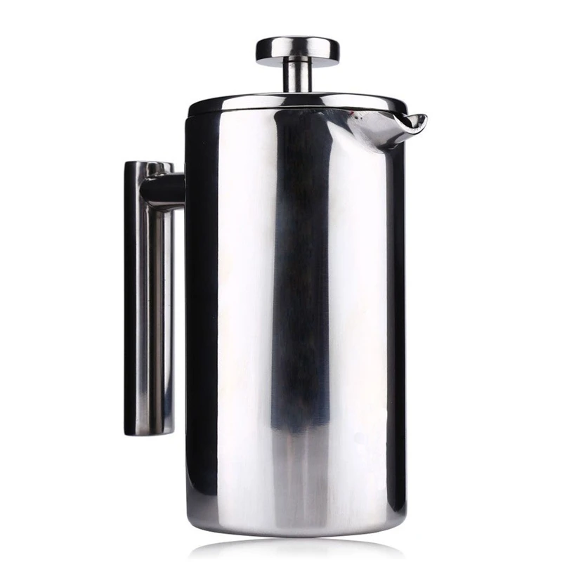 

350ML Stainless Steel Insulated Coffee Tea Maker with Filter Double Wall Safety