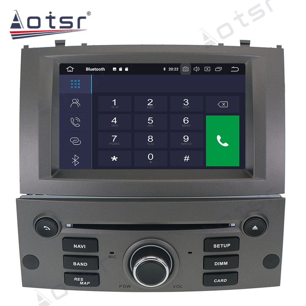Android 10.0 4+64GB Car Radio GPS Navigation DSP For Peugeot 407 2004 -2010 Car Auto Stereo HD Multimedia DVD Player DSP carplay