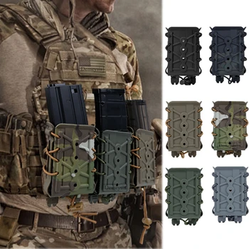 

5.56mm 7.62mm Tactical Magazine Pouch Airsoft Paintball Hunting Shooting Molle Fast Mag Hard Shell Mag Carrier Bag