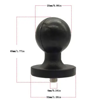 

Motorcycle Handlebar Clamp Base 1\" Ball Head RAM Mount for Go-pro Camera Phone Q6PA